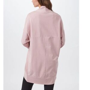 Tentree French Terry Cocoon Cardigan in Orchid Pink
